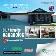 NDIS SIL & Respite Provider in Newcastle,  Orange,  Central Coast,  NSW